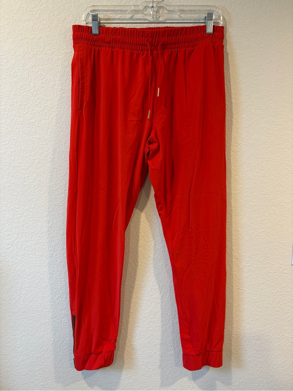 ZYIA Active Women’s Red Everywhere Zipper Joggers - Medium